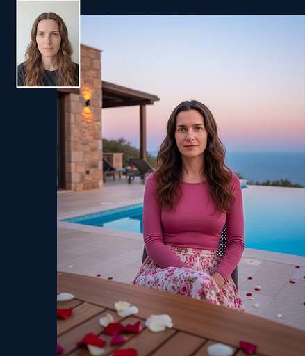 Profesionální AI portrét muže s úsměvem